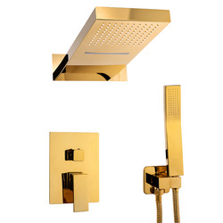 CONJUNTO DE DUCHA EMPOTRADO ENZO S-1101G DORADO