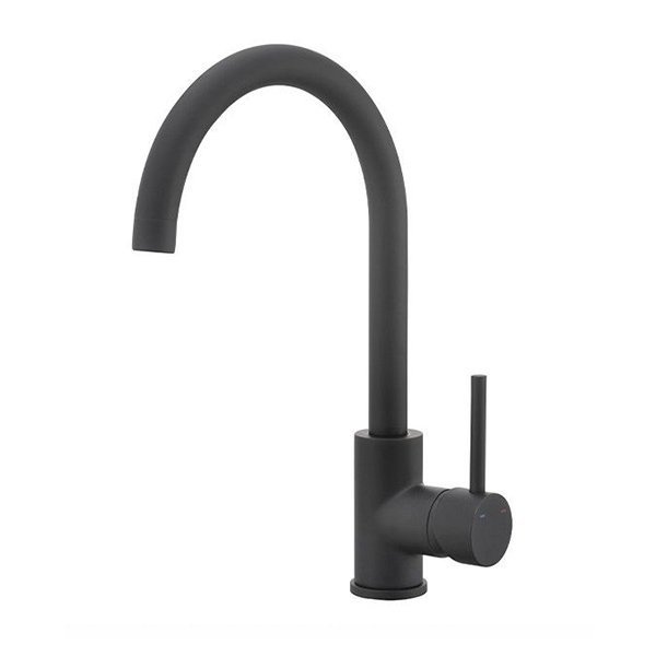 GRIFO DE COCINA ROSA PARA FREGADERO S-1003B NEGRO