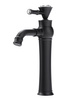 GRIFO DE LAVABO CRYSTAL ALTO RETRO S-1138B NEGRO