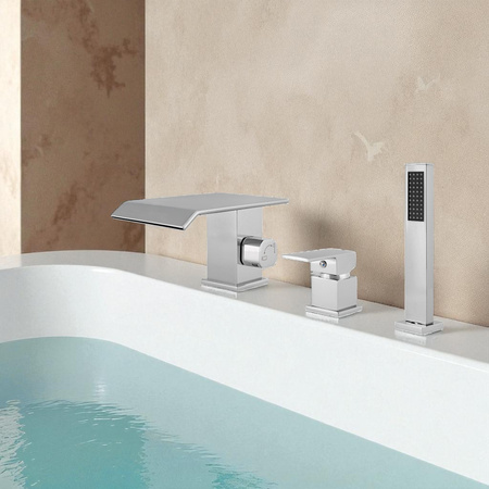 GRIFO DE BAÑERA DE 3 AGUJEROS S-1215 CROMO