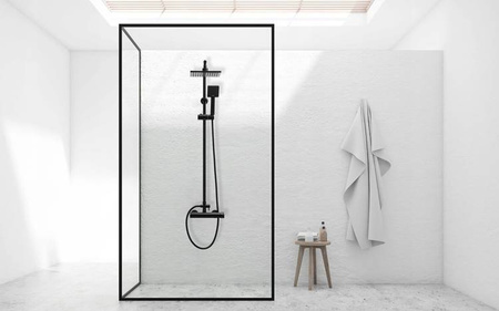 CONJUNTO DE DUCHA EXTERIOR Y-3005B NEGRO