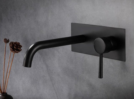 GRIFO DE LAVABO EMPOTRADO ROSA S-1095B NEGRO