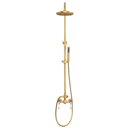 CONJUNTO DE DUCHA EXTERIOR RETRO PALOMA S-1198G DORADO