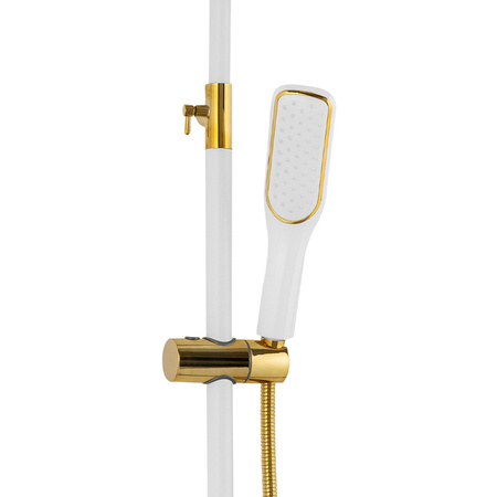 CONJUNTO DE DUCHA SENTINI SUPERFICIAL S-1191WG BLANCO/DORADO