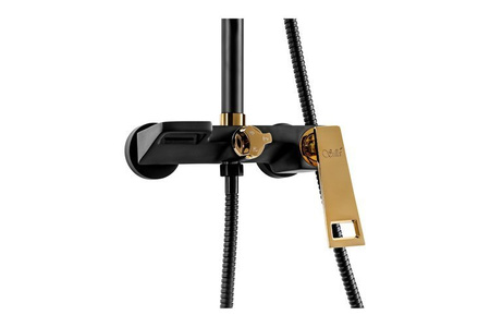 CONJUNTO DE DUCHA HUGO S-1132 NEGRO DORADO