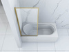 Mampara de bañera VESTON de 1 hoja 80x150 FIX dorada