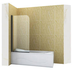 BIOMBO DE BAÑERA MARION DE 1 HOJA 70X140 MOVIBLE NEGRO