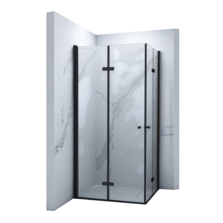 CABINA DE DUCHA BAXLER CUADRADA TRANSPARENTE - 90X90X190 NEGRA