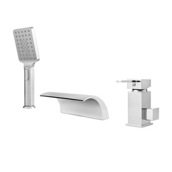 GRIFO DE BAÑERA CASCADE DE 3 AGUJEROS S-1006 V3 CROMO