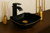 GRIFO DE LAVABO CASCADE ALTO S-1001BD NEGRO