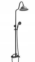 CONJUNTO DE DUCHA RETRO CAMILLA SUPERFICIAL S-1158B NEGRO