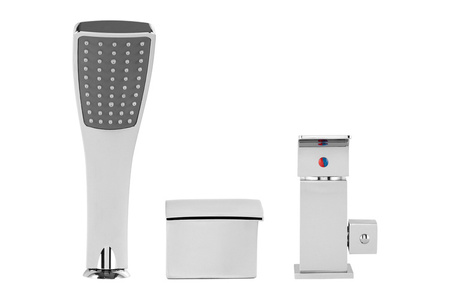 GRIFO DE BAÑERA DE 3 AGUJEROS CASCADE PARA BORDE DE BAÑERA S-1169 CROMO