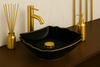 Grifo de lavabo Sentini alto S-2003GD dorado