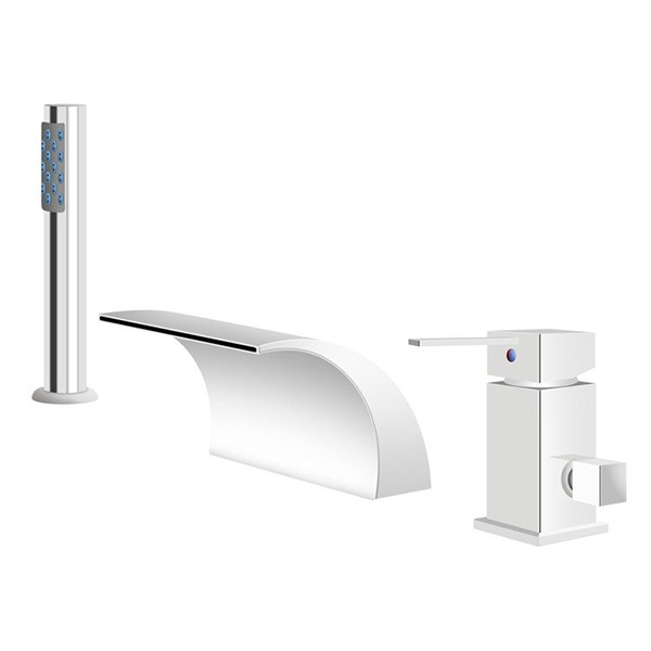 GRIFO DE BAÑERA CASCADE DE 3 AGUJEROS S-1006 CROMADO