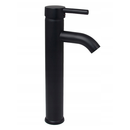 Grifo de lavabo Sentini alto SEM-2003BD negro