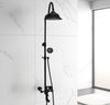 CONJUNTO DE DUCHA RETRO VERONA EXTERIOR S-1186B NEGRO