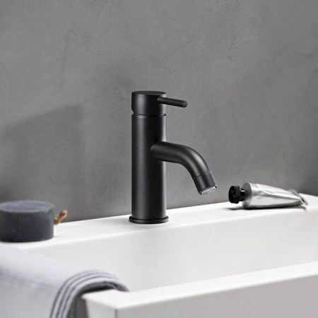 GRIFO DE LAVABO SENTINI DE MESA BAJO S-2003B NEGRO