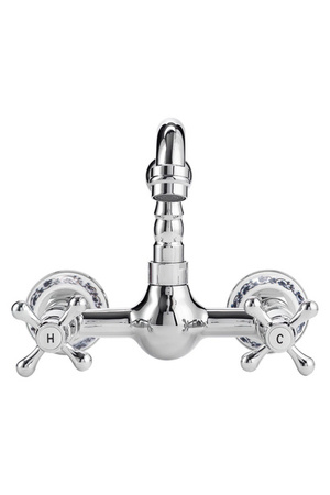 GRIFO DE LAVABO DE PARED ESTELA RETRO S-1153 CROMO