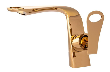 GRIFO DE LAVABO ELIZA DE PIE BAJO S-1143G DORADO