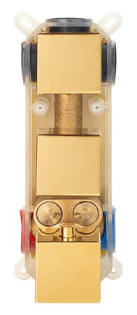 CONJUNTO DE DUCHA ENZO EMPOTRADO CON TERMOSTATO S-1159 DORADO