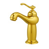 GRIFO DE LAVABO LORENZA DE PIE BAJO RETRO S-1155G DORADO