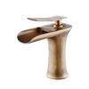 GRIFO DE LAVABO DE PIE EVANA BAJO RETRO S-1180VG ORO VIEJO