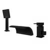 Grifo de bañera CASCADE S-1006B V3 de 3 agujeros negro
