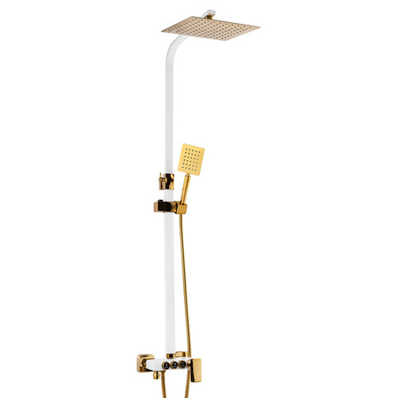 CONJUNTO DE DUCHA BIANCA SUPERFICIAL S-1160WG BLANCO/DORADO