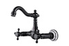 GRIFO DE LAVABO DE PARED ESTELA RETRO S-1153B NEGRO