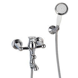 GRIFO DE BAÑERA VERONA DE PARED RETRO S-1185 CROMADO