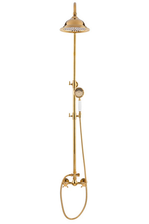 CONJUNTO DE DUCHA RETRO CAMILLA EXTERIOR S-1158 DORADO