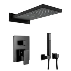 CONJUNTO DE DUCHA EMPOTRADO ENZO S-1101B NEGRO