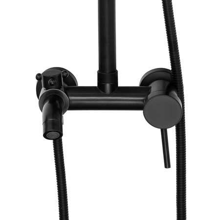 CONJUNTO DE DUCHA RETRO SENTIINI DE SUPERFICIE S-1188B NEGRO