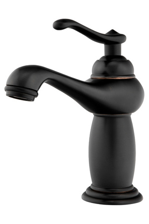 GRIFO DE LAVABO LORENZA DE PIE BAJO RETRO S-1155BV NEGRO