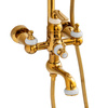 CONJUNTO DE DUCHA EXTERIOR RETRO MATILDA S-1201G DORADO