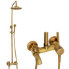 CONJUNTO DE DUCHA RETRO SENTINI EXTERNO S-1188V ORO VIEJO