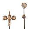 GRIFO DE BAÑERA DE PARED ADELITA RETRO S-1181VG ORO VIEJO