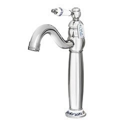 Grifo de lavabo Paloma alto retro S-1110 CROMO