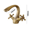 GRIFO DE LAVABO S-1090 RETRO ORO ANTIGUO