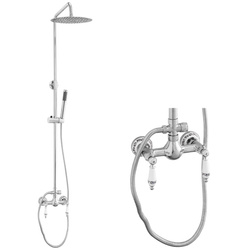 CONJUNTO DE DUCHA EXTERIOR RETRO PALOMA S-1198 CROMO