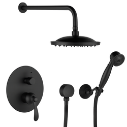 CONJUNTO DE DUCHA EMPOTRADO RETRO S-1174B NEGRO