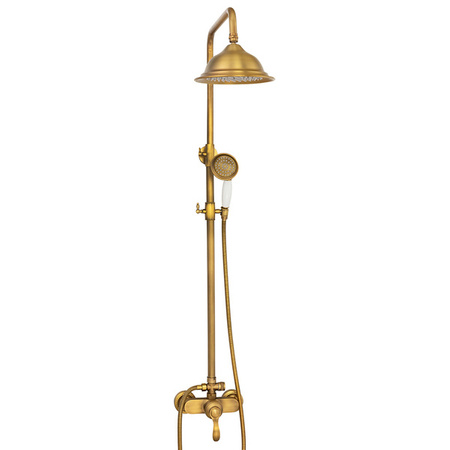 CONJUNTO DE DUCHA RETRO LORENZA EXTERIOR S-1189V ORO VIEJO