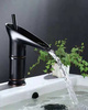 GRIFO DE LAVABO ELIANA DE PIE BAJO RETRO S-1151 NEGRO