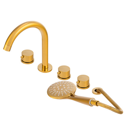 GRIFO DE BAÑERA DE 5 AGUJEROS S-1216G DORADO