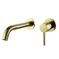 GRIFO DE LAVABO ROSA EMPOTRADO S-1077G DORADO
