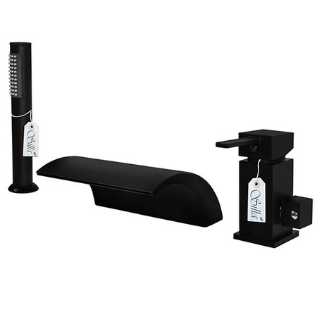 GRIFO DE BAÑERA CASCADE S-1006B DE 3 AGUJEROS NEGRO