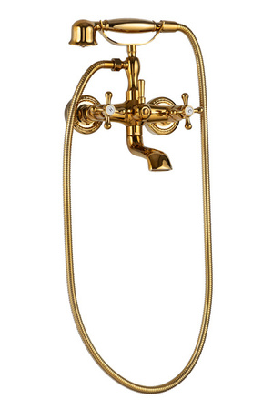 GRIFO DE BAÑERA DE PARED CAMILLA RETRO S-1167G DORADO