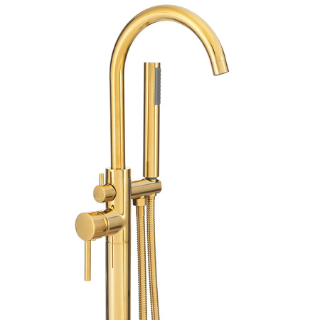 GRIFO DE BAÑERA INDEPENDIENTE ROSA S-1069G DORADO