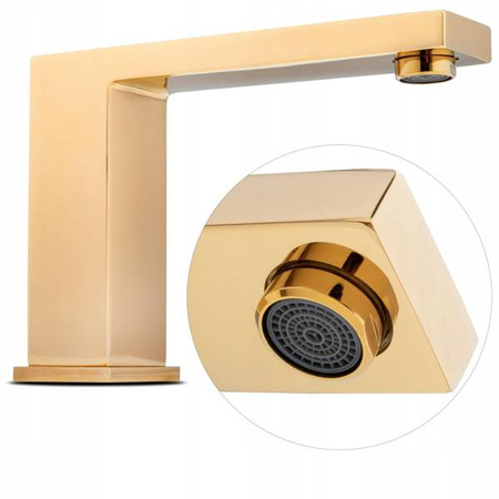 GRIFO DE BAÑERA CUBO DE 3 AGUJEROS S-1032G DORADO