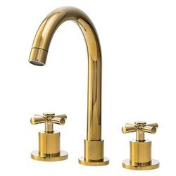 GRIFO DE LAVABO VERANNI DE 3 AGUJEROS SEM-1106G DORADO